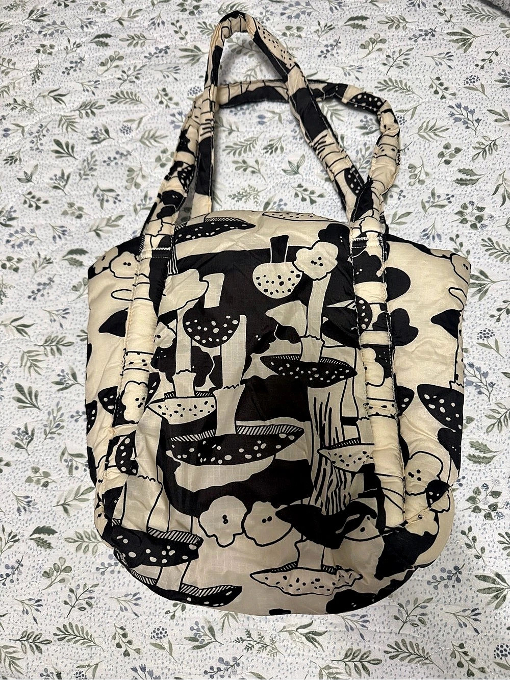 RARE BAGGU Mini Cloud Bag Mushrooms Mushroom Print